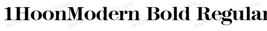 1HoonModern Bold Regular字体转换